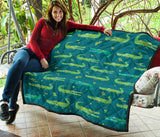 Crocodile Pattern Premium Quilt