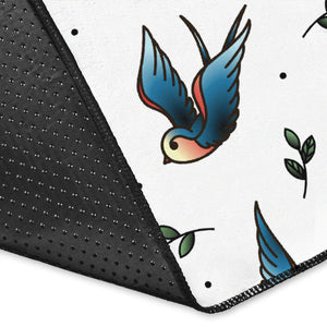 Swallow Pattern Print Design 04 Area Rug