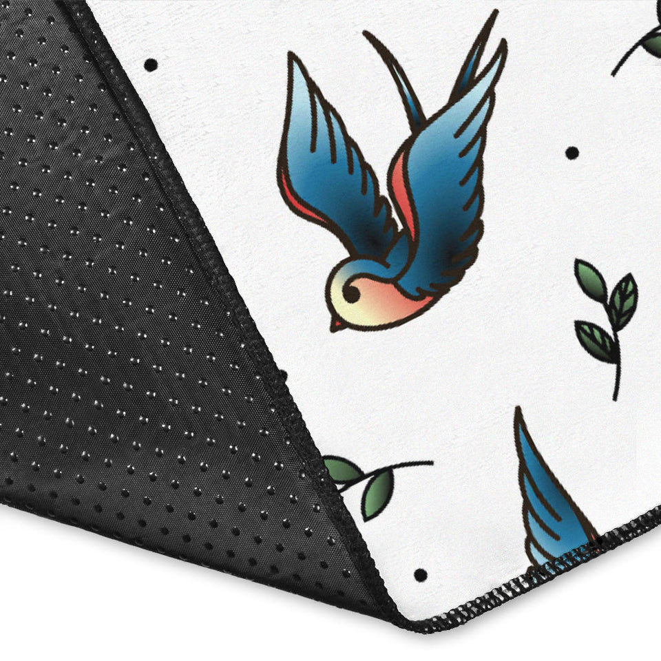 Swallow Pattern Print Design 04 Area Rug