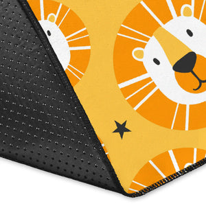 Lion Pattern Print Design 03 Area Rug