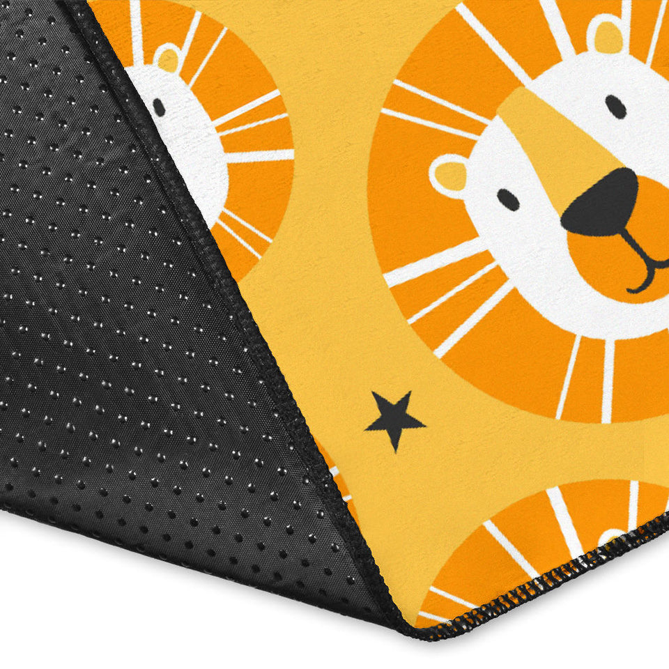 Lion Pattern Print Design 03 Area Rug