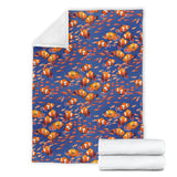 Clown Fish Pattern Print Design 04 Premium Blanket