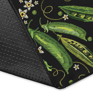 Green Peas Pattern Print Design 02 Area Rug