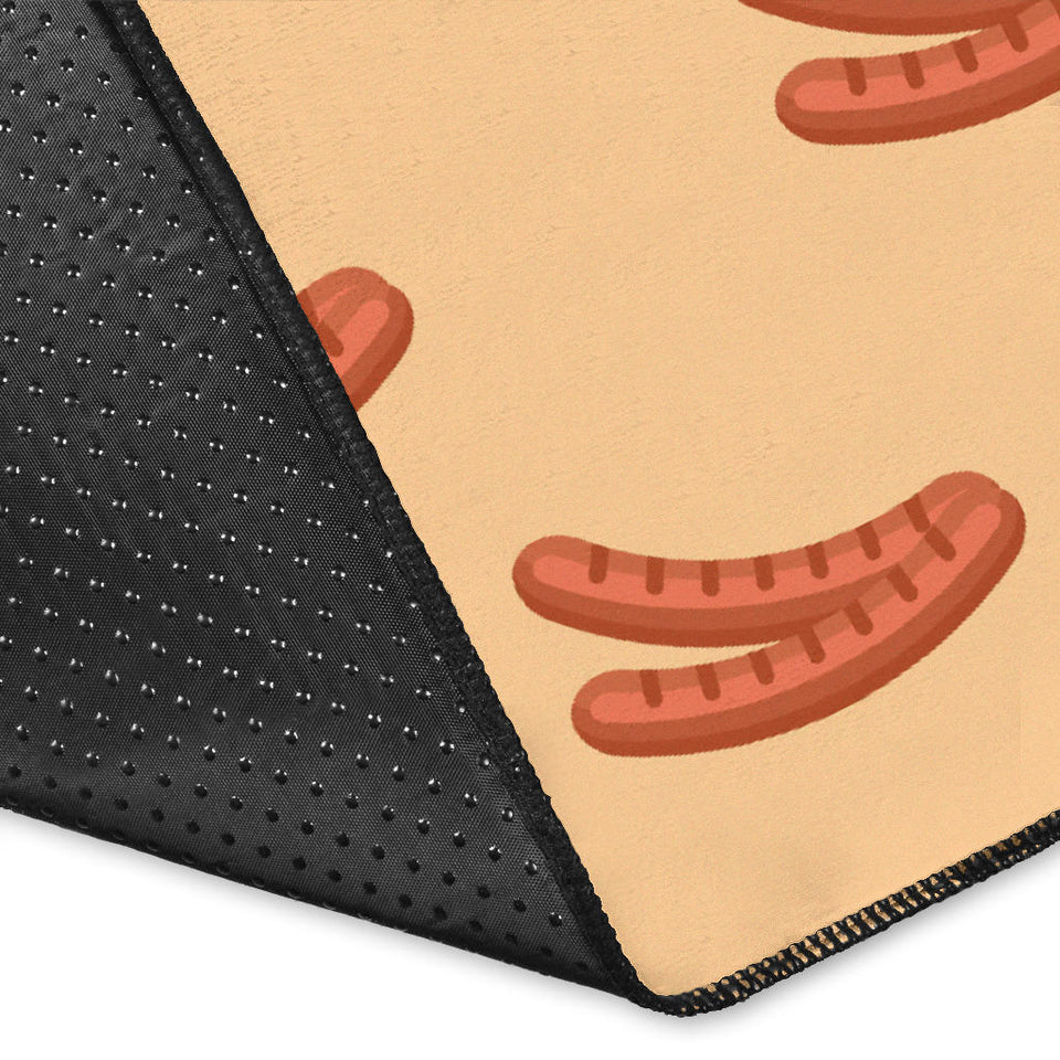 Sausage Pattern Print Design 03 Area Rug