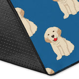 Golden Retriever Pattern Print Design 03 Area Rug
