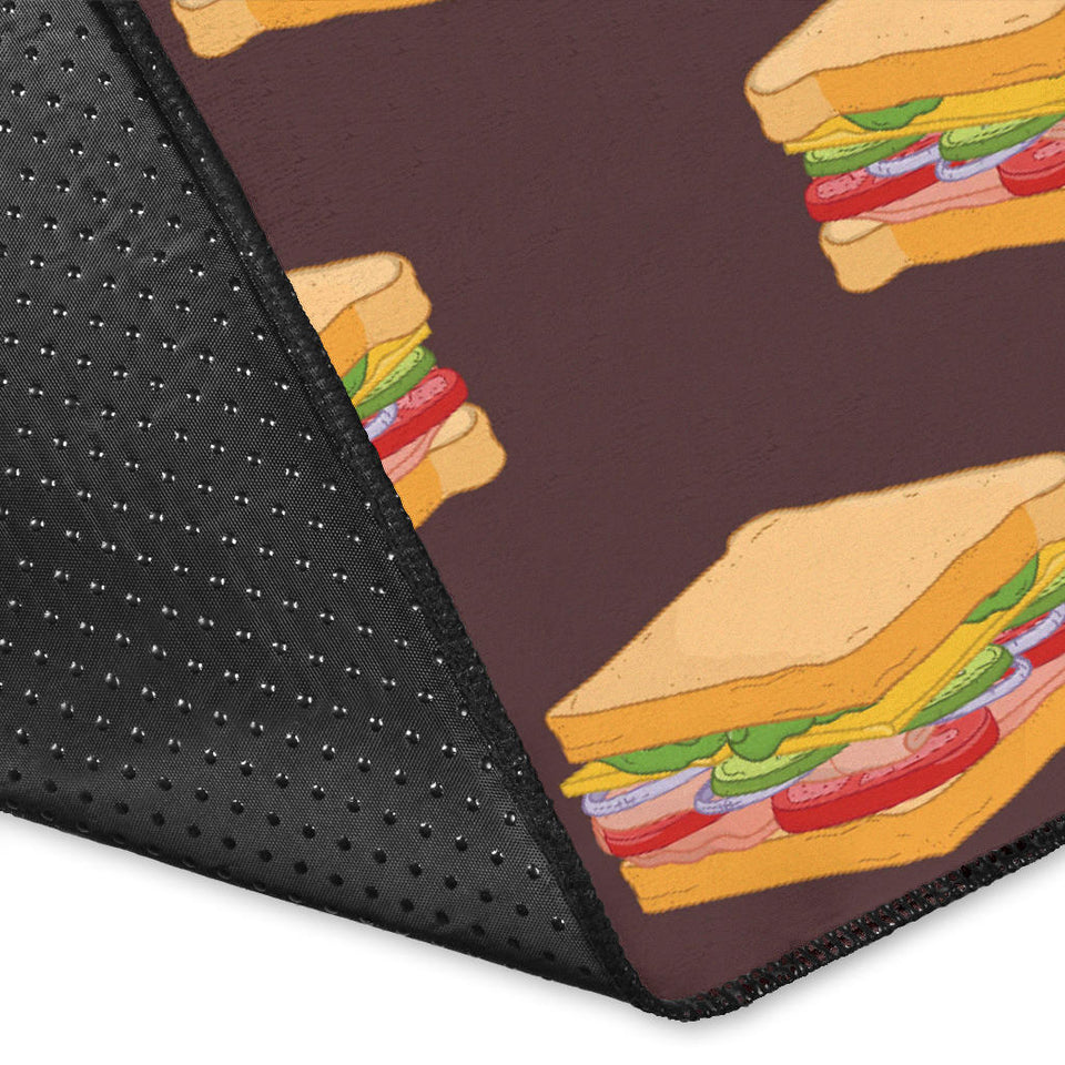 Sandwich Pattern Print Design 04 Area Rug