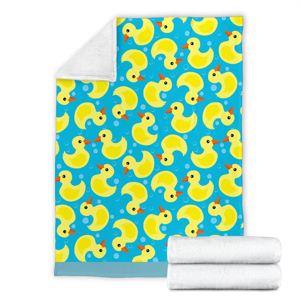 Duck Toy Pattern Print Design 04 Premium Blanket