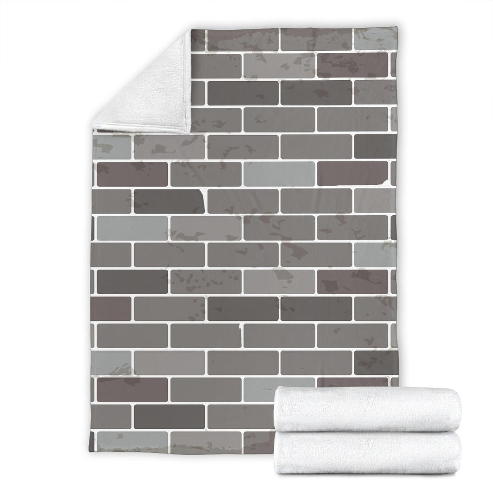 Brick Printed Pattern Print Design 05 Premium Blanket