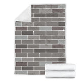 Brick Printed Pattern Print Design 05 Premium Blanket