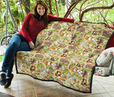 Guinea Pig Pattern Print Design 04 Premium Quilt