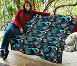 Dragon Sea Wave Pattern Premium Quilt