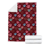 Pretzels Pattern Print Design 05 Premium Blanket