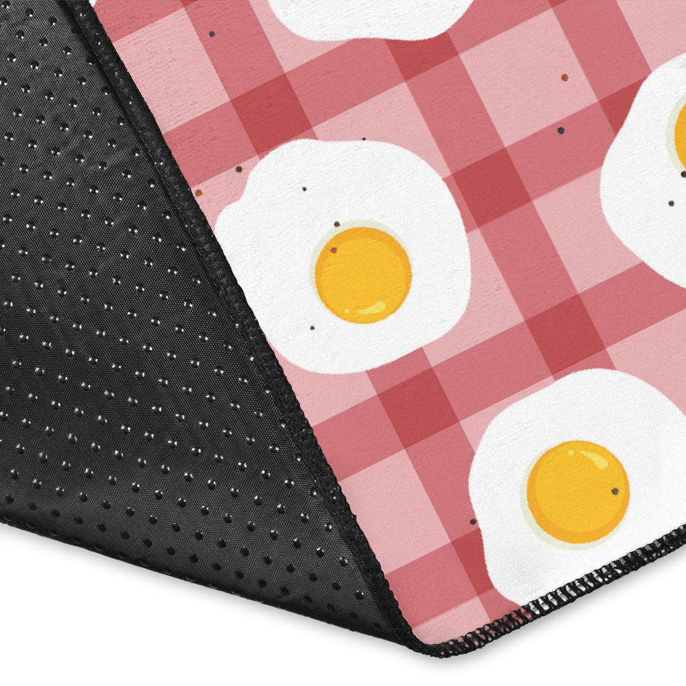 Fried Eggs Pattern Print Design 03 Area Rug