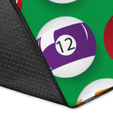 Billiard Ball Pattern Print Design 02 Area Rug