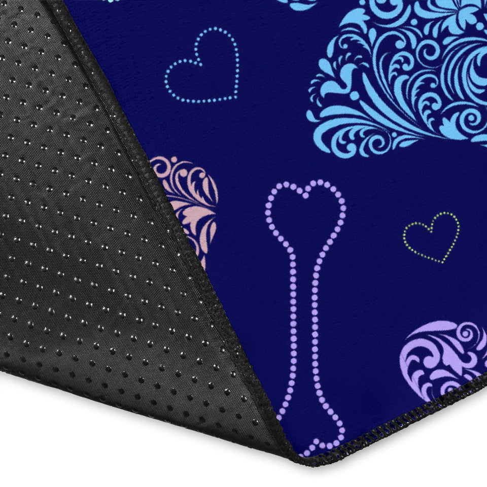 Dog Paws Pattern Print Design 02 Area Rug