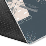 Windmill Tree Pattern Area Rug