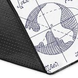 Math Pattern Print Design 03 Area Rug