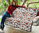 Ladybug Pattern Print Design 05 Premium Quilt