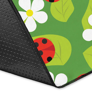 Ladybug Pattern Print Design 01 Area Rug