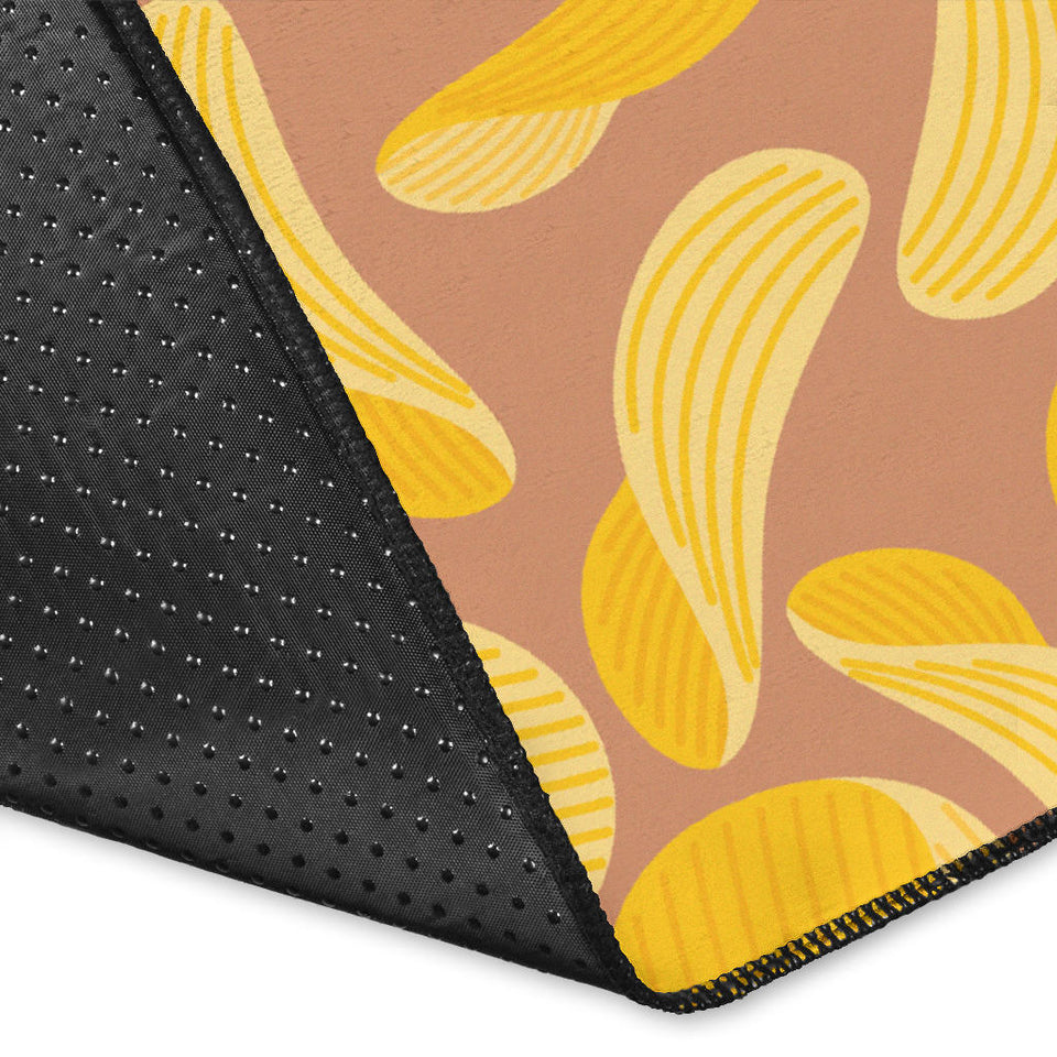 Potato Chips Pattern Print Design 01 Area Rug