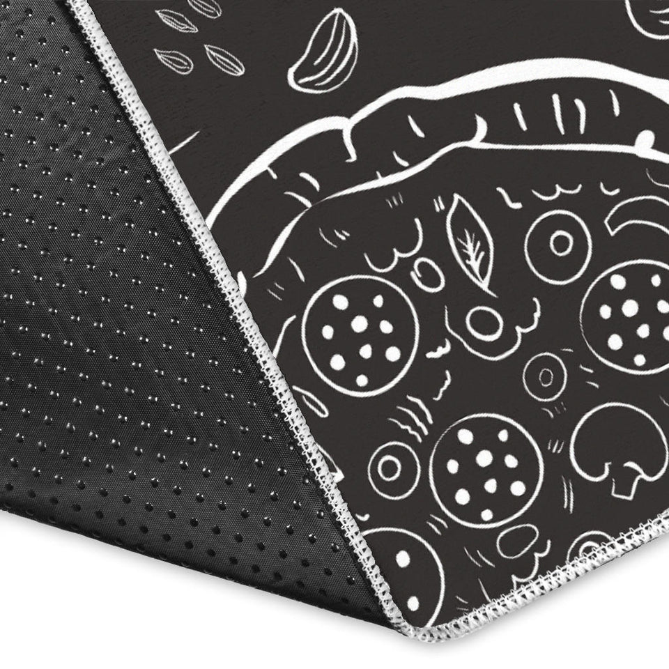 Pizza Pattern  Area Rug
