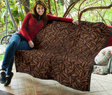Coffee Bean Pattern Premium Quilt