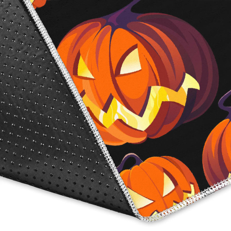 Halloween Pumpkin Pattern Area Rug