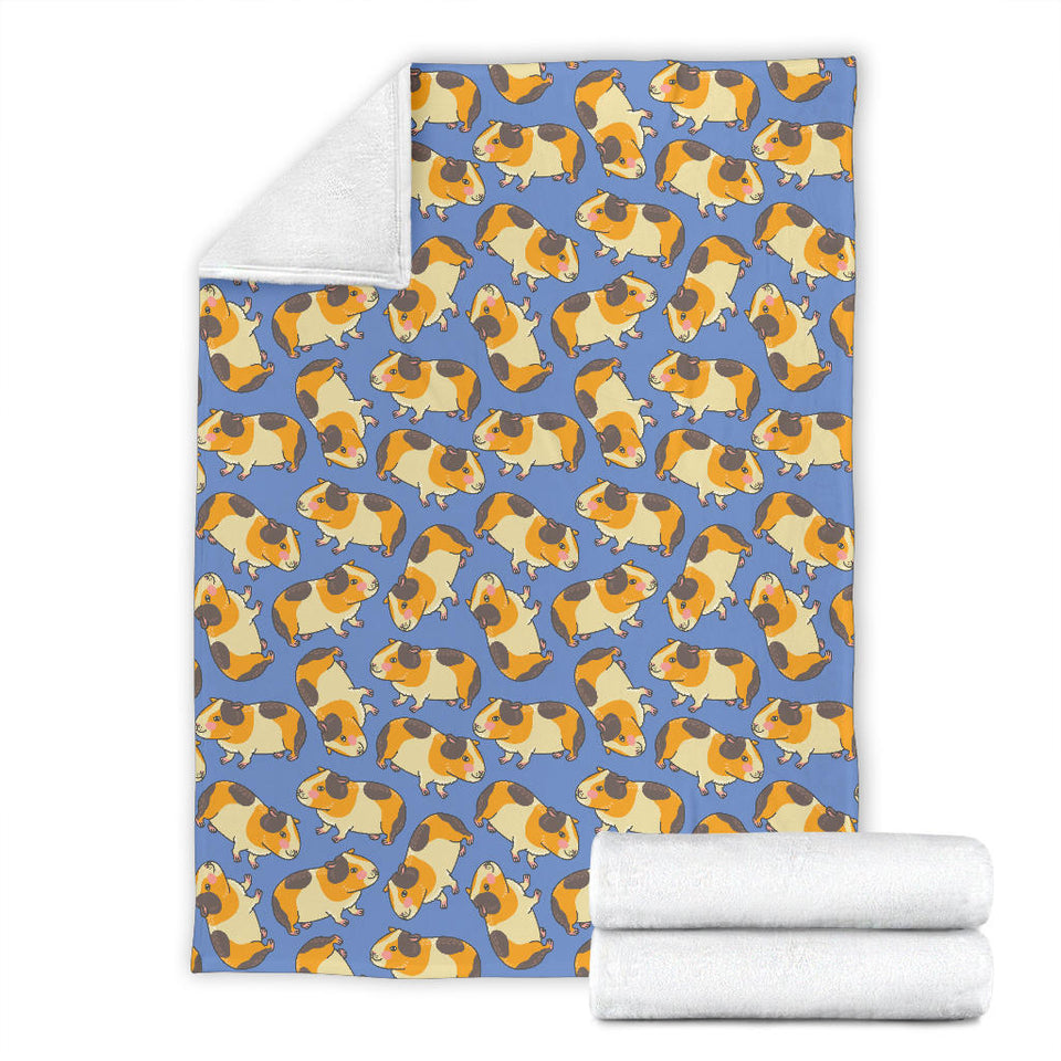 Guinea Pig Pattern Print Design 02 Premium Blanket