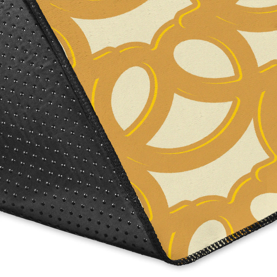 Pretzels Pattern Print Design 01 Area Rug