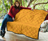 Orange Traditional Indian Element Pattern Premium Quilt