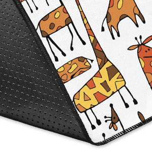 Giraffe Pattern Print Design 04 Area Rug