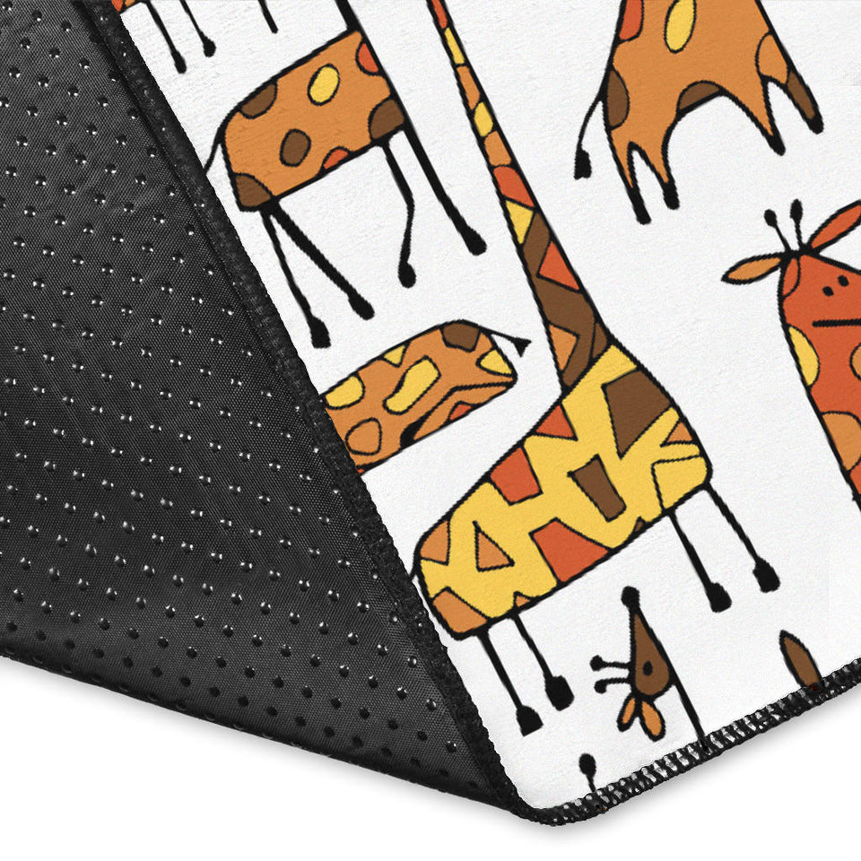 Giraffe Pattern Print Design 04 Area Rug