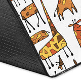 Giraffe Pattern Print Design 04 Area Rug