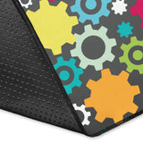 Gear Pattern Print Design 03 Area Rug