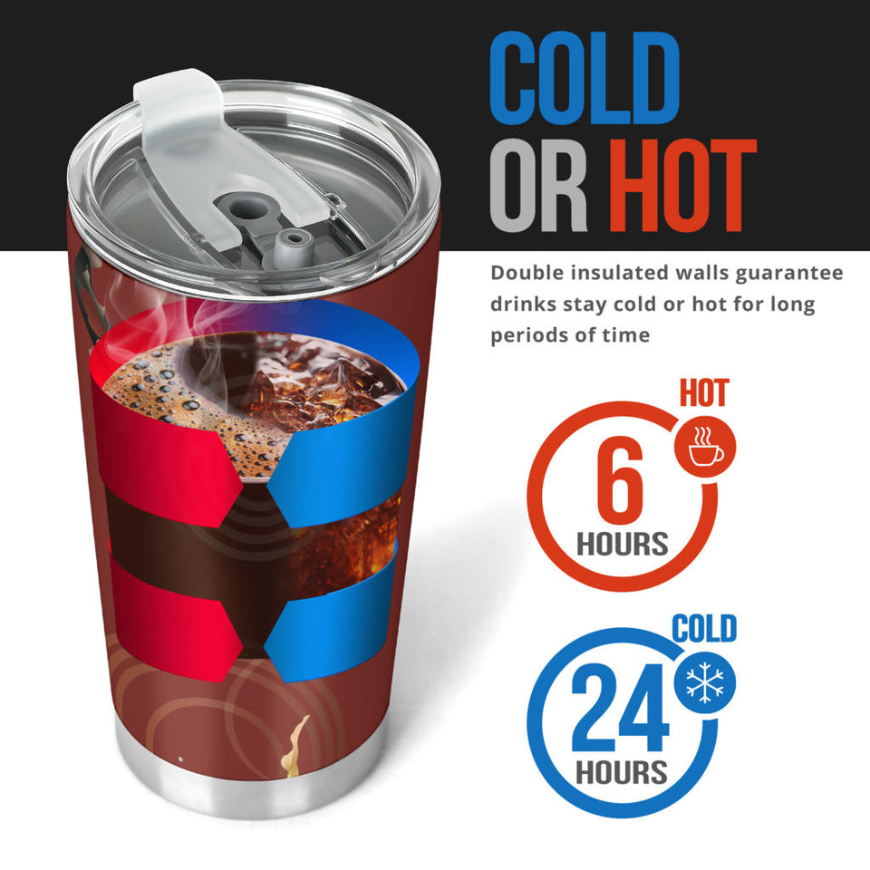 Koi Fish Carp Fish Red Background Tumbler