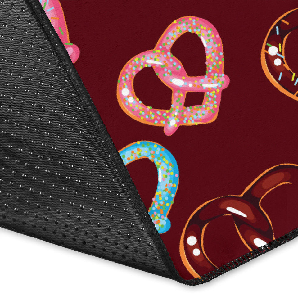 Pretzels Pattern Print Design 05 Area Rug