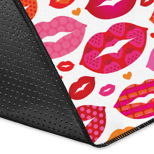 Lips Pattern Print Design 01 Area Rug