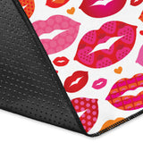 Lips Pattern Print Design 01 Area Rug