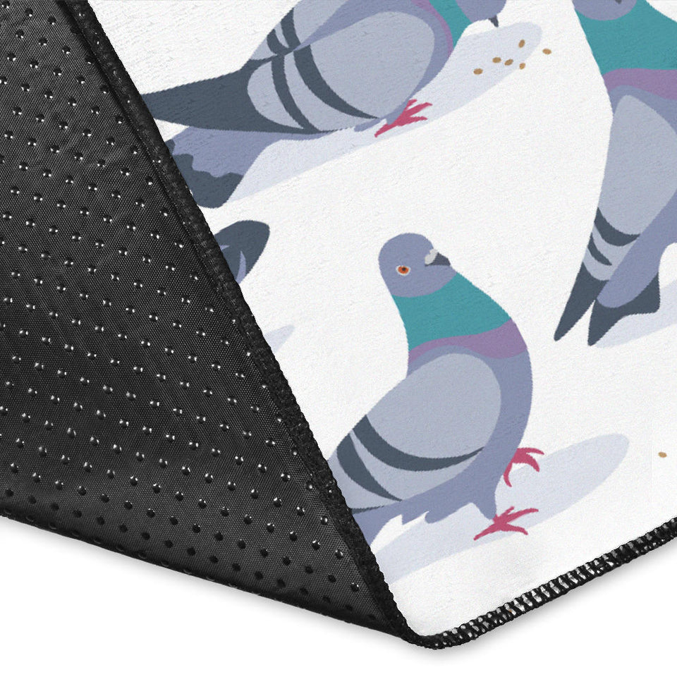 Pigeon Pattern Print Design 03 Area Rug