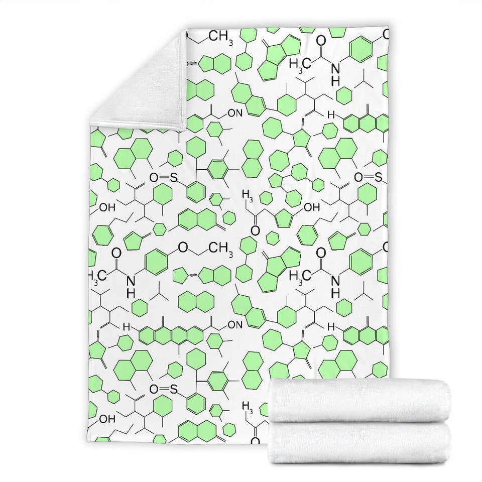 Chemistry Periodic Table Pattern Print Design 03 Premium Blanket