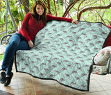 Kangaroo Pattern Background Premium Quilt
