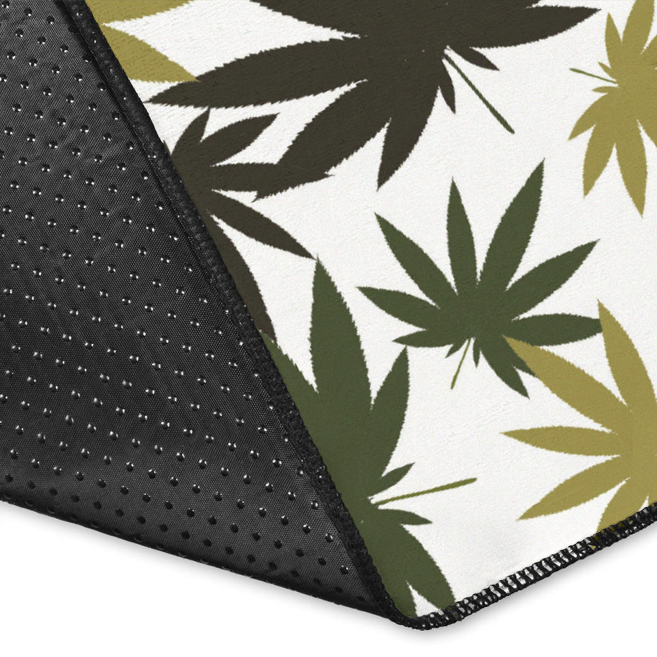 Canabis Marijuana Weed Pattern Print Design 05 Area Rug