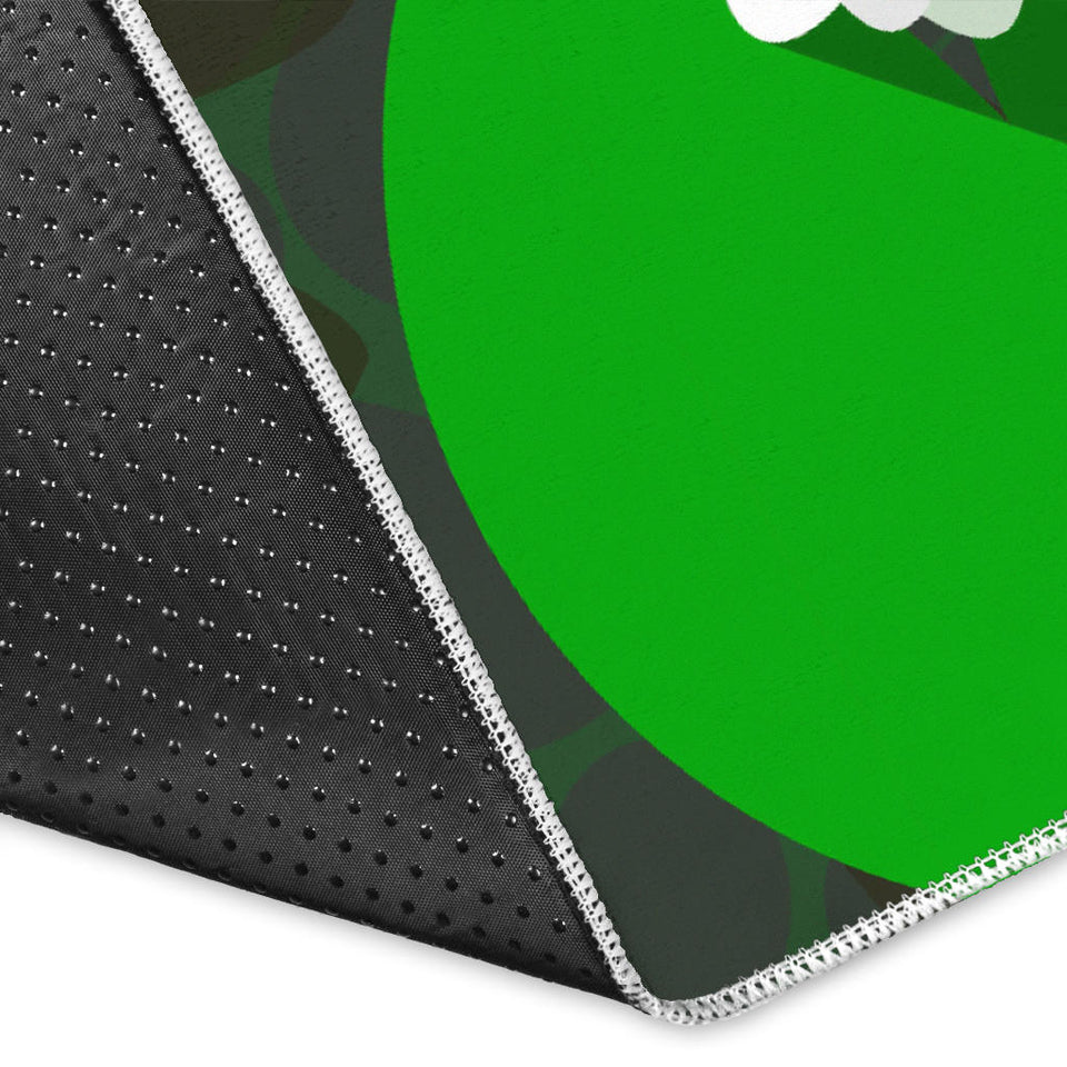 Frog Waterlily Pattern Area Rug