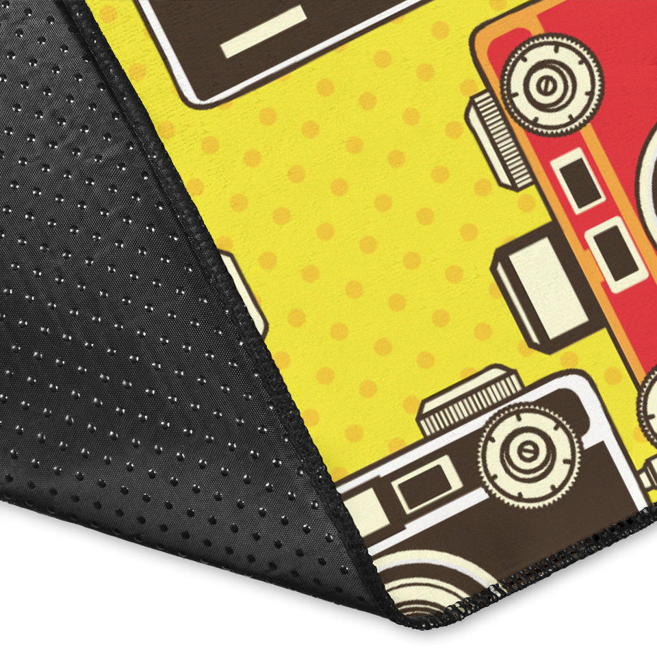 Camera Pattern Print Design 02 Area Rug