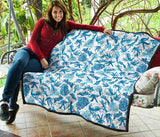 Coral Reef Pattern Print Design 01 Premium Quilt