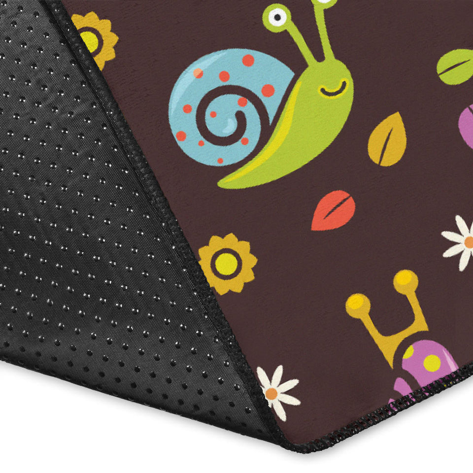 Snail Pattern Print Design 02 Area Rug