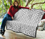 Arabic Gray Pattern Premium Quilt