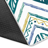 Zigzag  Chevron Paint Design Pattern Area Rug