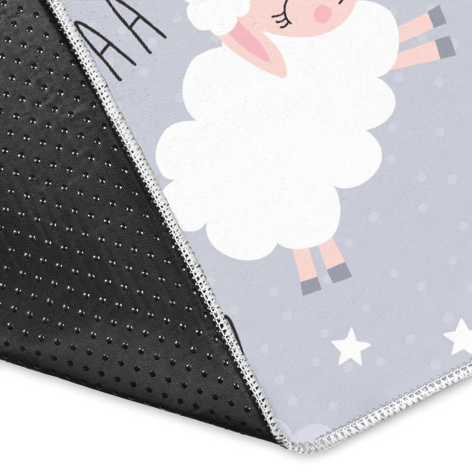 Sweet Dreams Sheep Pattern Area Rug