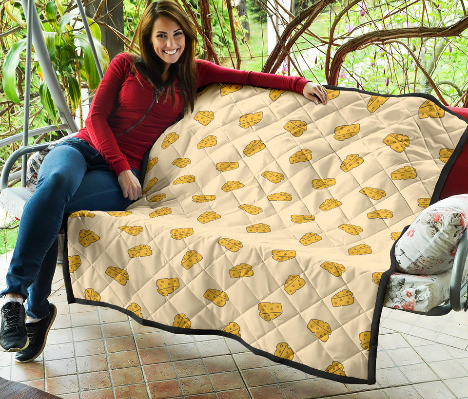 Cheese Pattern Premium Quilt